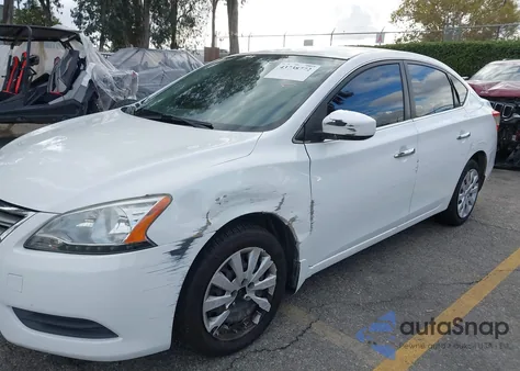 2015 Nissan Sentra S из США, поврежденный, VIN 3N1AB7AP9FY251264